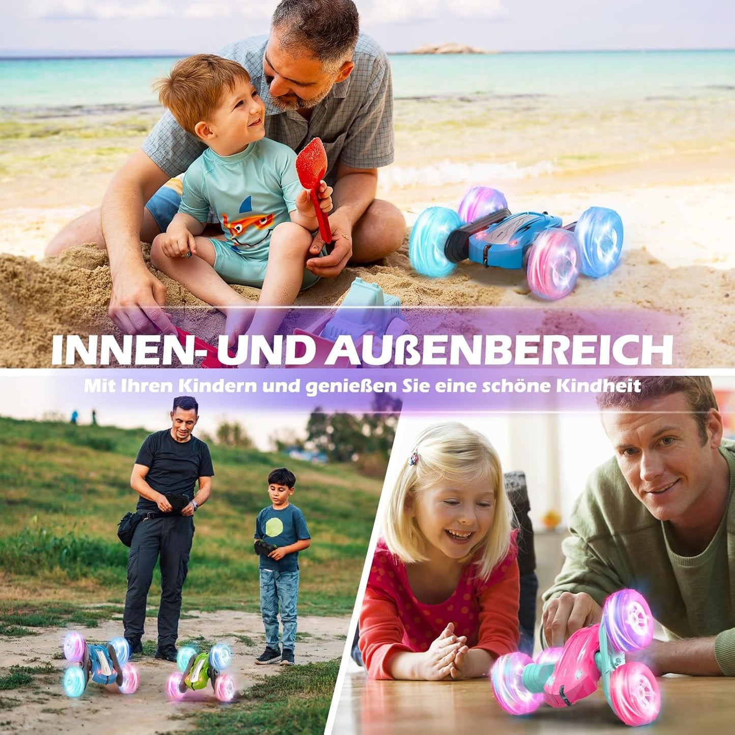 Rodzon Remote Control Cars for Kids Toys 6+ Years Old Boys,Stunt Cars Wheel Lights Rc Car,Christmas Birthday Gift Boy Girls Age 6+ Years